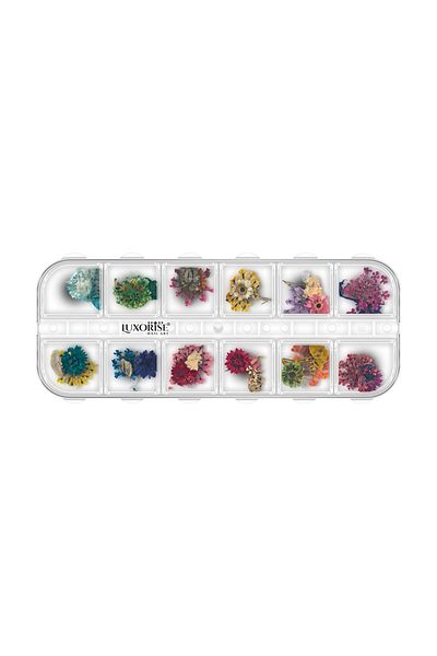 LUXORISE Unghii cu flori uscate - Petals Oasis, 12 modele