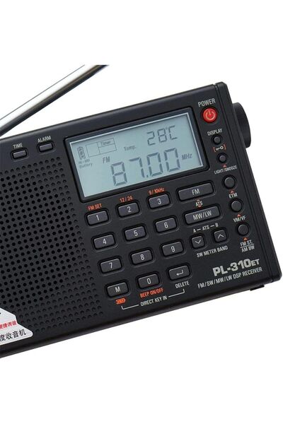 Tecsun PL-310 ET Taşınabilir Radyo FM/AM/SW/LW Dijital LED Ekranlı Stereo Alıcı Tam Bant Radyo