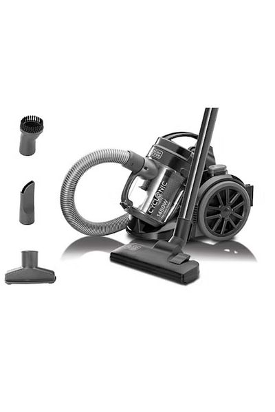 Black&Decker BLACK+DECKER Multi-Cyclonic Bagless Vacuum Cleaner, 6-Stage Filtration, Variable Speed, 143 Air Watt