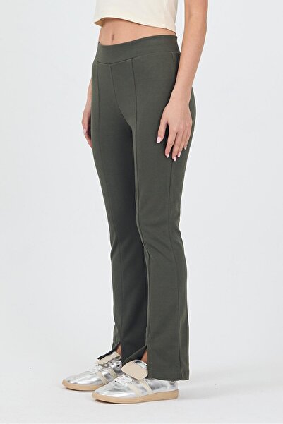 yakamor Γυναικείο ισπανικό πόδι από ατσάλινο λύκρα με μπροστινό σκίσιμο