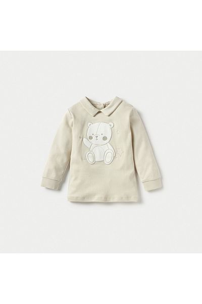 giggles Bear Applique T-shirt and Pyjama Set