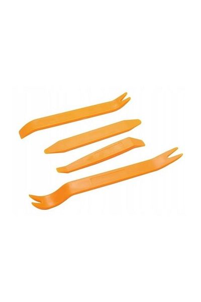 motor starter Set 4 x leviere/spatule din plastic pentru cleme auto si uz general, culoare portocaliu, diferite ma