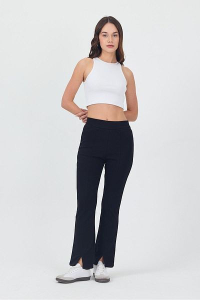 yakamor Women's Steel Lycra Front Slit Spanish Leg