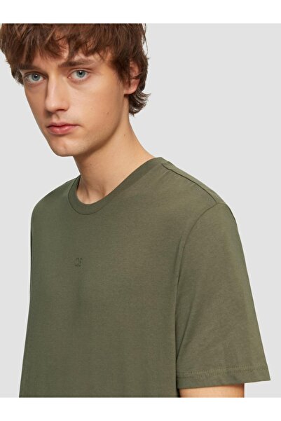 QS by s.Oliver Men's crew neck t-shirt with logo, QS by s.Oliver