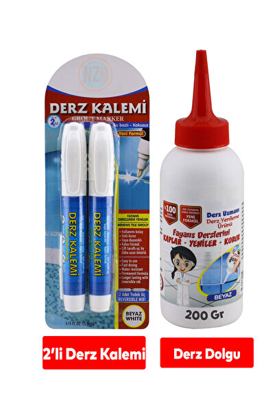 NZB Derz Kalemi Derz Dolgu Yenileme Hızlı Kuruyan Su Bazlı Kokusuz Kalıcı Fay...