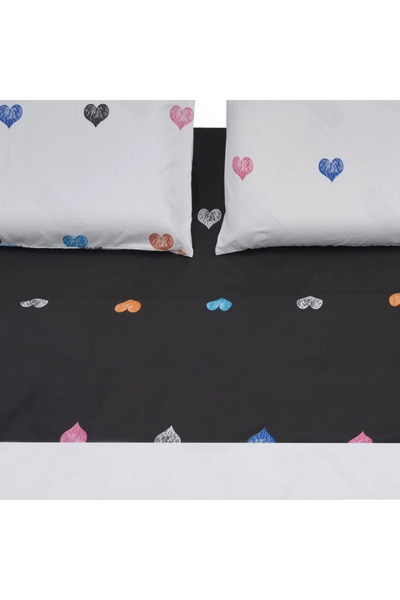 Heinner King size microfiber bed linen, 220x240 cm, Hearts model