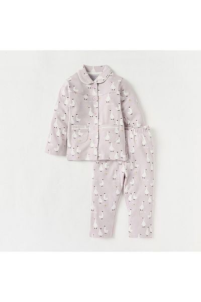 Juniors All-Over Duck Print Pyjama Set