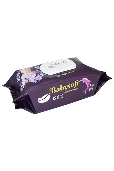 Babysoft Babysoft Supersoft Wet Wipes, 120 pcs/pack