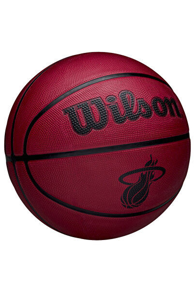 Wilson NBA Team Tribute Solid Miami Heat Ball, Unisex Basketball ball