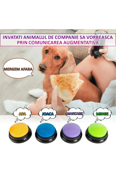 NEXTLY Set of 4 Dog Training Buttons, Voice Recording, Customizable, Development