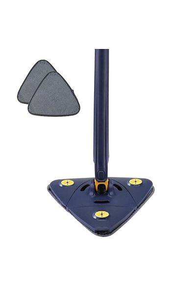 NEXTLY Mop Multifunctional Pentru Suprafete Uscate Si Ude, Cap Triunghiular Rotativ 360, Maner