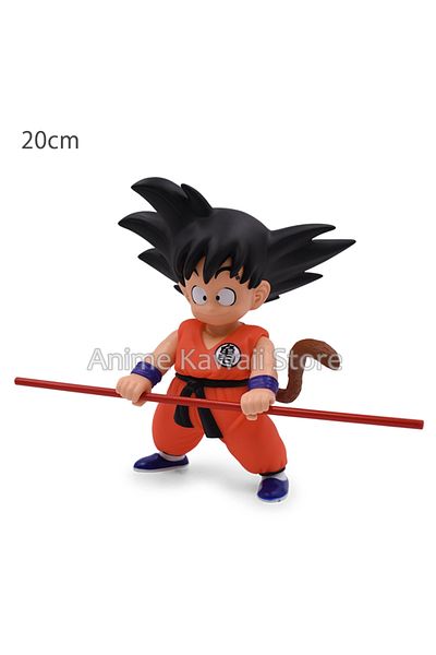 BANDAI Goku 20cm Dragon Ball Z Child Goku Krillin Anime Figure Kawaii Cute Monkey King Action Figurine Pvc