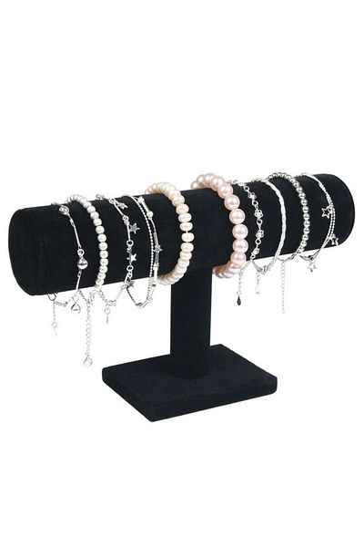 Choice 01 6 Colors Upright Velvet Bracelet Chain Watch Upright Display Rack Jewelry Organizer Hard Jewelry