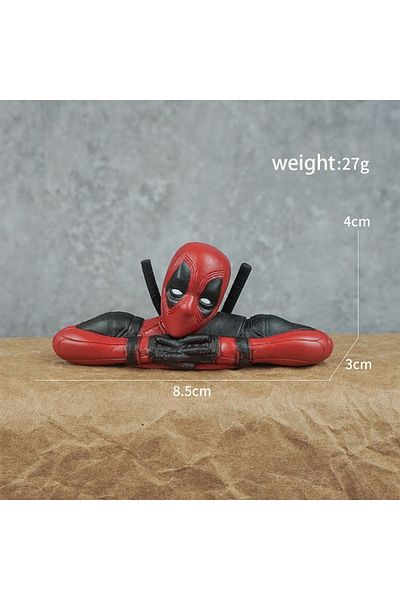 Miniso 02 6 ديكور مكتب سيارة ديدبول المكتب المنزلي 8 سم نموذج مجسم مضحك لطيف من إكس مان