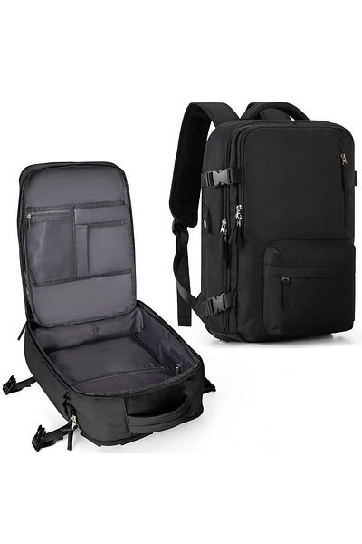 NEXTLY Rucsac Calatorie Avion Pentru Femei/barbati Cu 13 Compartimente , Port Pentru Incarcare Cablu