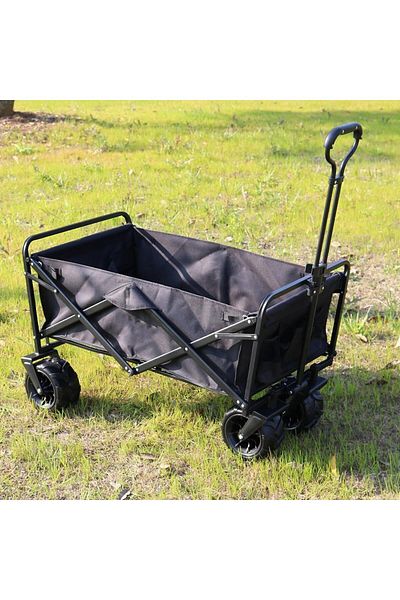 fulina Multifunctional folding outdoor cart,600D Oxford cloth,adjustable handle,suitable for camping,black