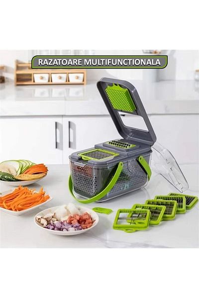 NEXTLY Multifunctional Grater For Vegetables And Fruits, Interchangeable Blades For Slicing