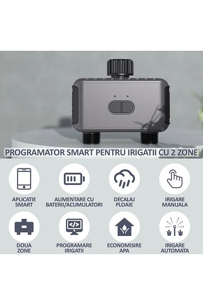 NEXTLY Smart Automatic Irrigation/Watering Controller Wifi, , App Control, Black