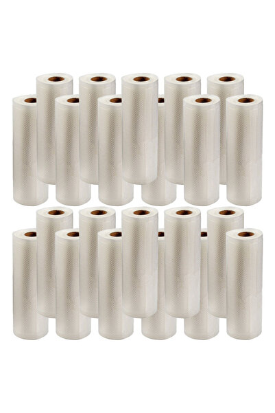 NEXTLY Σετ 20 σακουλών γενικής χρήσης για σκούπισμα σε ηλεκτρική σκούπα και σφράγιση τροφίμων, ανάγλυφες, πλενόμενες