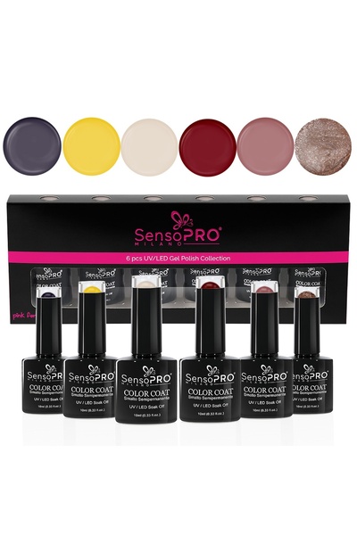 SensoPRO Milano Set de 6 oje semipermanente 10ml SensoPRO Milano, Fall in Love