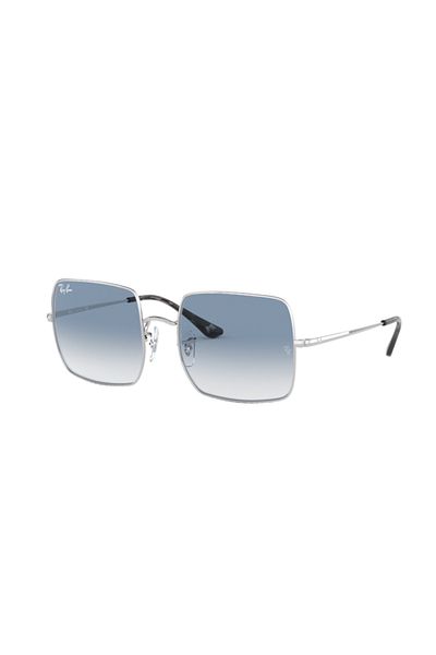 Ray-Ban Ray-Ban, Ochelari de soare pătrați unisex cu lentile gradiente, argintii, 54-19-145 Standard