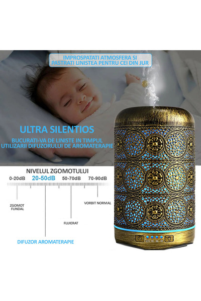 NEXTLY Aromatherapy Diffuser / Ultrasonic Humidifier, , Portable, Silent, Capacity