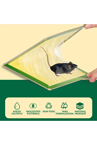 NEXTLY Set of 45 Glue Traps for Mice, Rats, Insects, Cardboard, Book Type, Adhesive