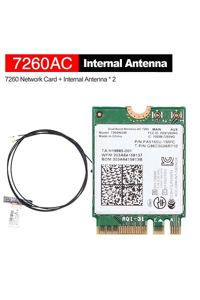 kebidu Internal Antenna 7260ac Bluetooth4.0 Wifi 1200mbps Wireless Network Card Ngff M.2 Wifi Dongle 802.11