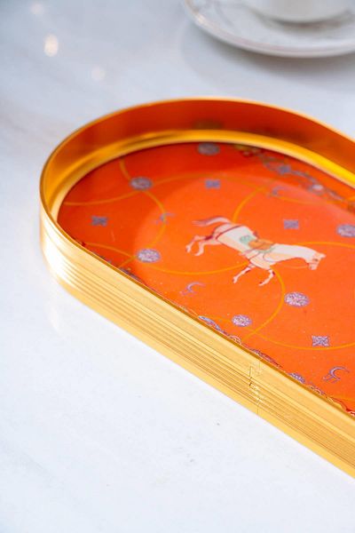 ACAR Passifolia Oval Glass Tray