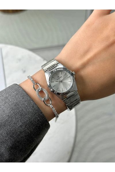 Homies Guaranteed Premium Women's Wrist Watch Silver (White Dial) Rshms-206