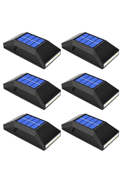 NEXTLY Set 6 X Lampa De Exterior Decorativa Cu Incarcare Solara , Pentru Perete/gard/scari, Senzor