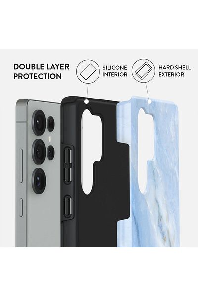 Samsung Burga Case Galaxy S25ultra Hybrid 2 Layer Hard Shell Silicone Protective, Scratch Resistant