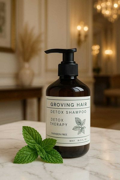GROVİNG HAİR Groving Hair Paraben-Free Detox Shampoo Special for Women with Turban and Headscarf 500ml