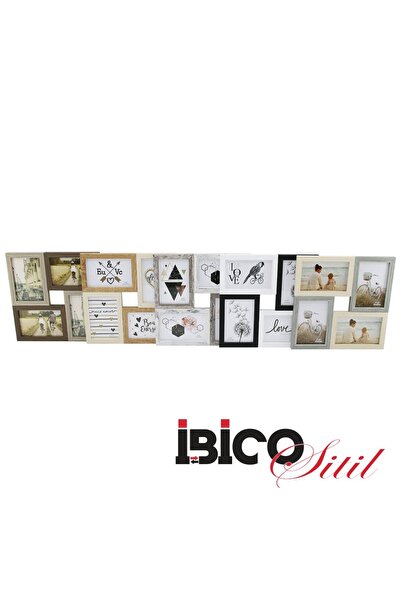 Greathings إطار صور خشبي من إيبيكو طراز I12-036 (4 قطع ومتصل) (إطار بلونين مخ...