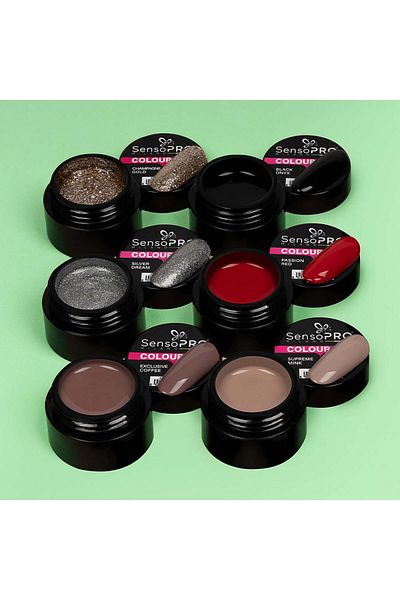 SensoPRO Milano Set de 6 geluri UV colorate Royal Collection, SensoPRO Milano