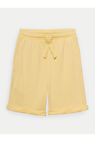 4F Pantaloni scurți sport pentru băieți 4FJWSS24TSHOM279 galbeni