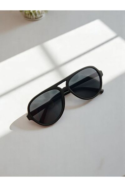 CHANCE GİFT Boy's Sunglasses Uv 400 Protection Polarized Sunglasses Round Police Model Men's Glasses