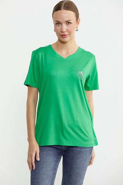 Sementa Μπλουζάκι με στάμπα Crew Neck - Πράσινο