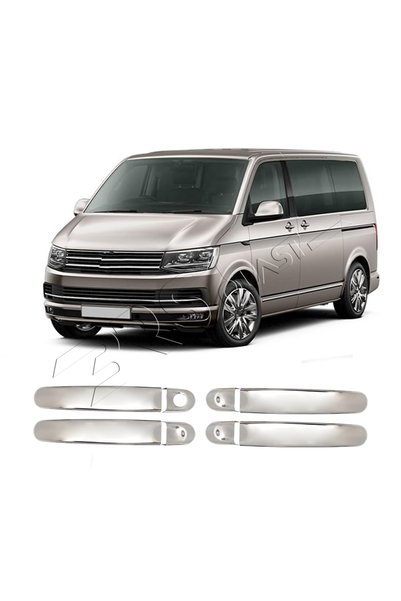 BRSPLAST Volkswagen Transporter T6 Uyumlu 2015-2023 Krom Kapı Kolu 4 Kapı Pas...
