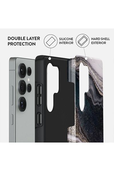Samsung Burga Case Galaxy S25ultra Hybrid 2 Layer Hard Shell Silicone Protective, Scratch Resistant