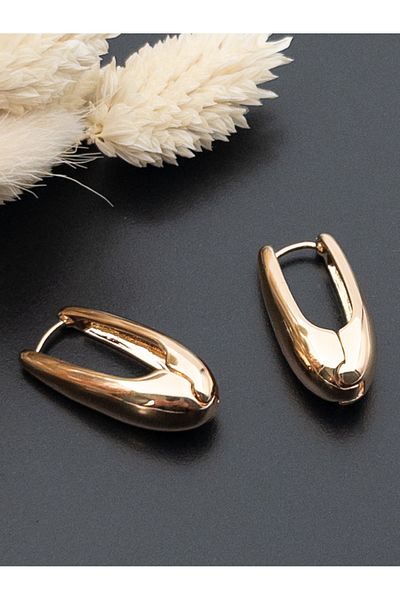 Siya Silver أقراط ذهبية طويلة