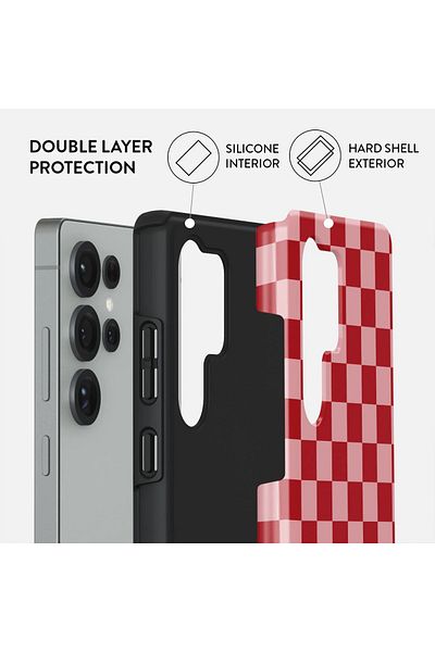 Samsung Burga Case Galaxy S25ultra Hybrid 2 Layer Hard Shell Silicone Protective, Scratch Resistant