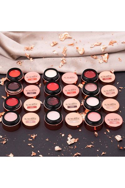 LUXORISE Set de 12 geluri UV colorate, nuanțe roșii-aprinse