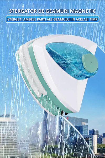 NEXTLY Stergator Geam Cu Magnet , Racleta, Curata Simultan Ambele Parti Ale Geamului, Potrivit