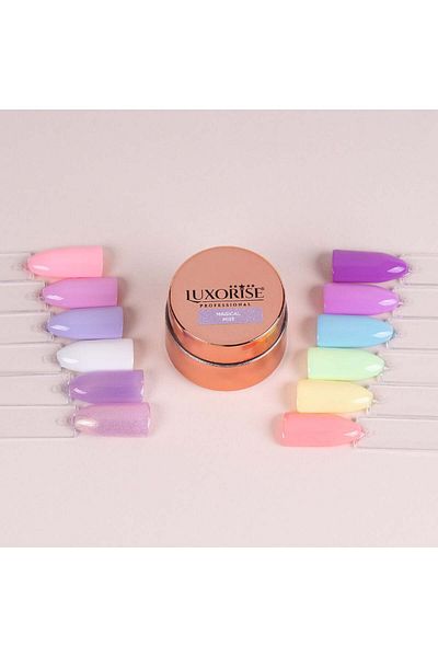 LUXORISE Set de 12 geluri UV colorate, Unicorn Dreams
