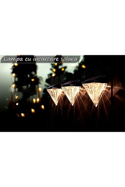 NEXTLY Set 6 X Lampa De Exterior Cu Incarcare Solara , Senzor De Lumina, Lumina Calda, Forma