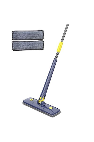NEXTLY Set Mop Multifunctional Cu 2 Lavete Pentru Suprafete Uscate Si Umede, Cap Dreptunghiular