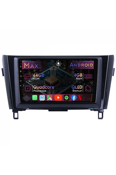 navi-it Navigatie dedicata X-Trail, Qashqai 2013-2018, 4GB RAM 64GB ROM, Android 14, Display QLED 1K, 9"