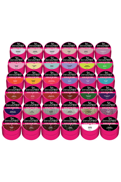 SensoPRO Milano Set de 36 de geluri UV colorate SensoPRO Milano, Colecția Four Seasons