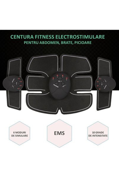 NEXTLY Aparat Electrostimuare Pentru Abdomen, Brate Si Picioare , Tip Centura Electrostimulare